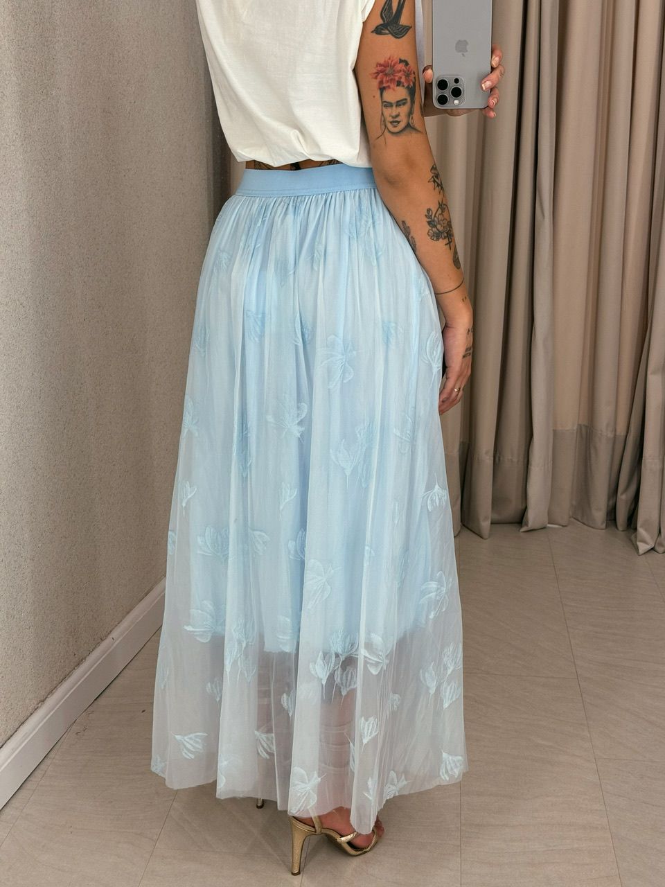 SAIA MICHELE TULE azul