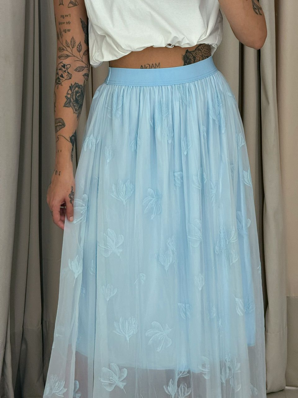 SAIA MICHELE TULE azul