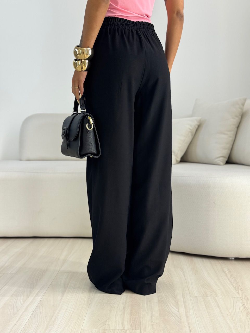 CALÇA JULLY ELÁSTICO PRETA