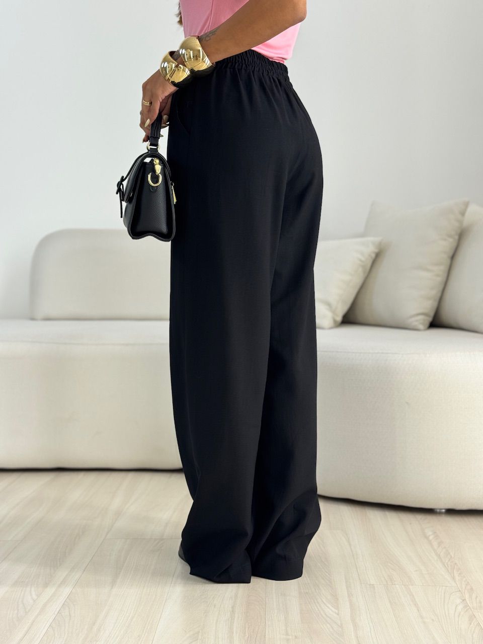 CALÇA JULLY ELÁSTICO PRETA