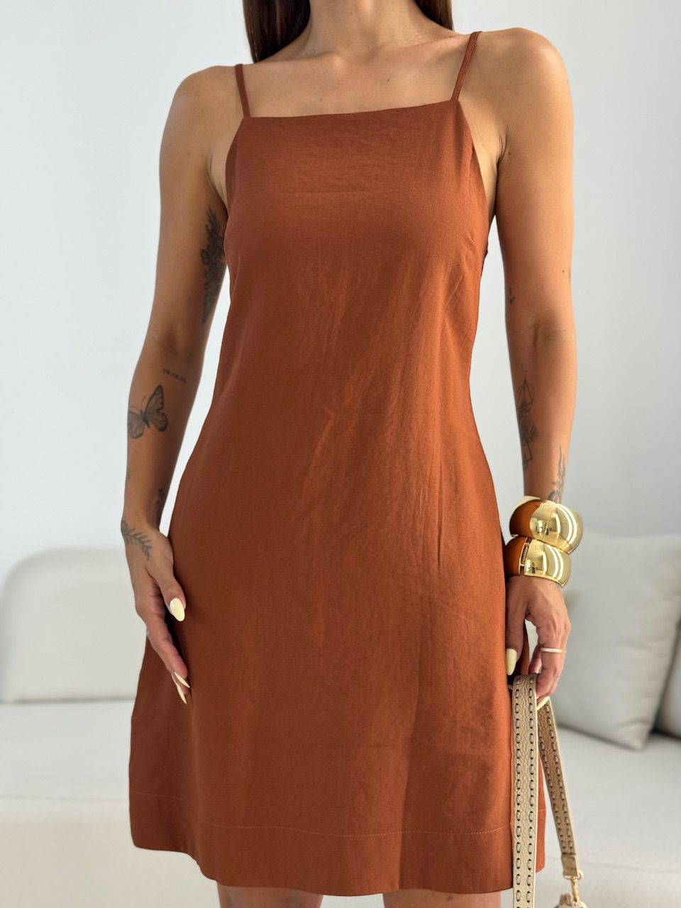 VESTIDO MELISSA BASIC MARROM