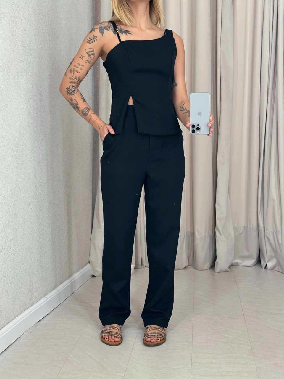 CONJUNTO SUZANA CALÇA PRETO