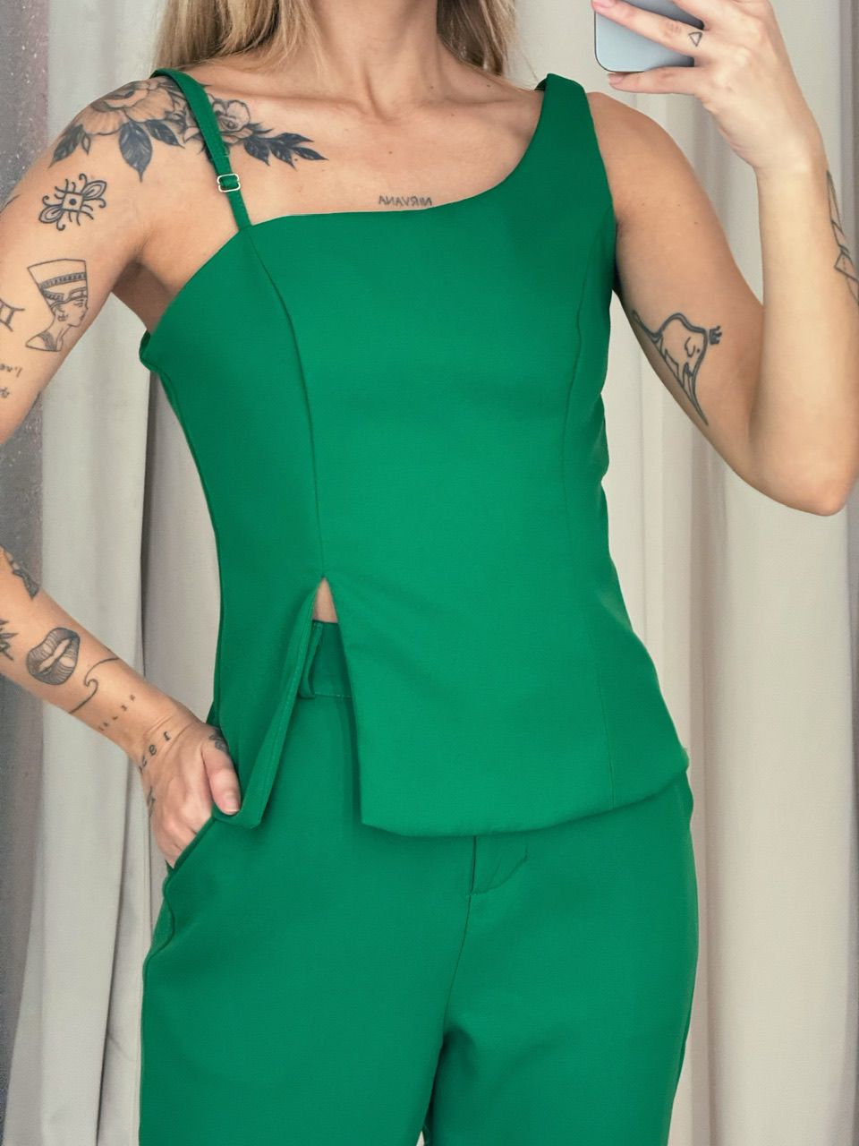 CONJUNTO SUZANA CALÇA VERDE
