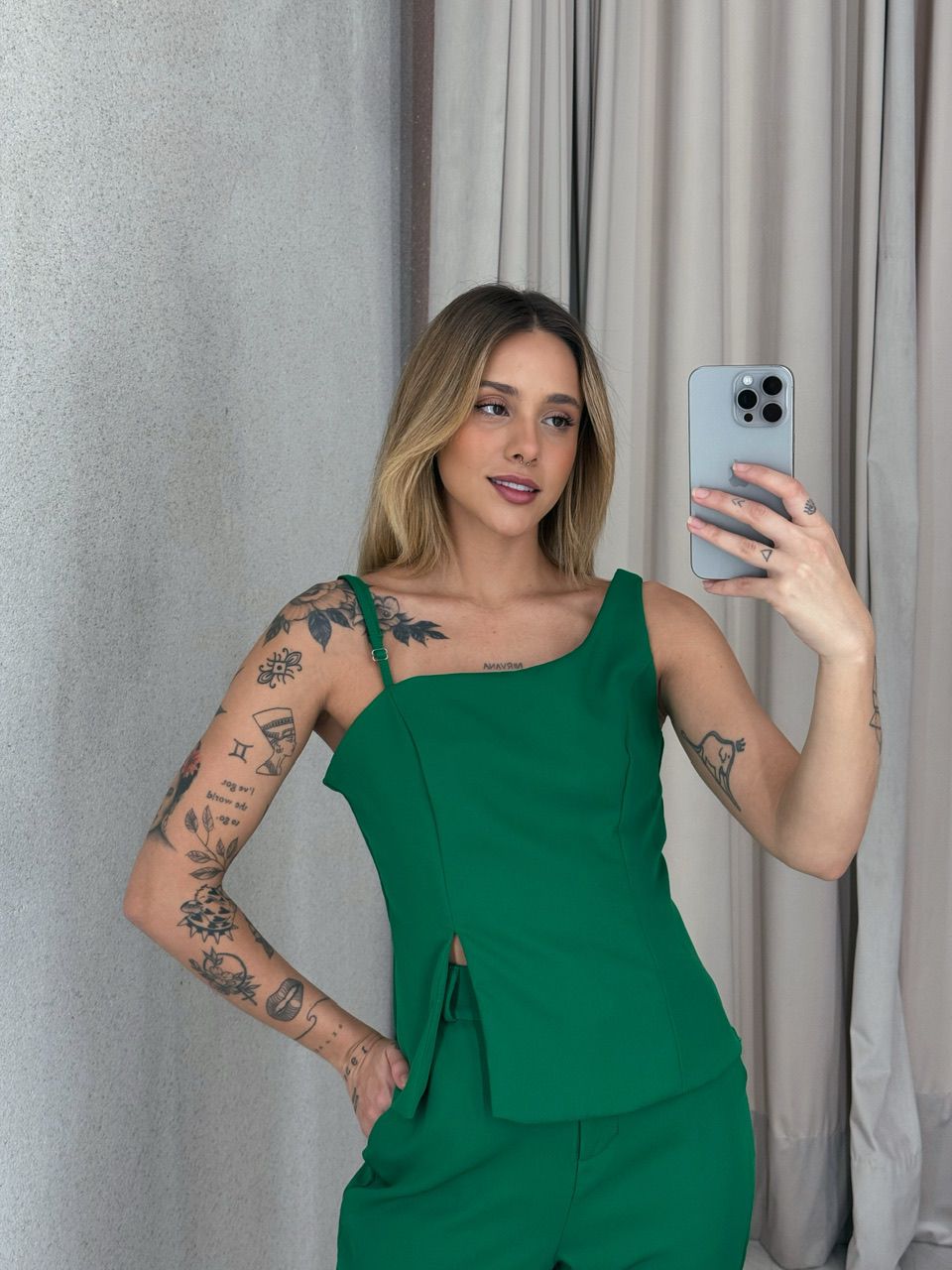 CONJUNTO SUZANA CALÇA VERDE