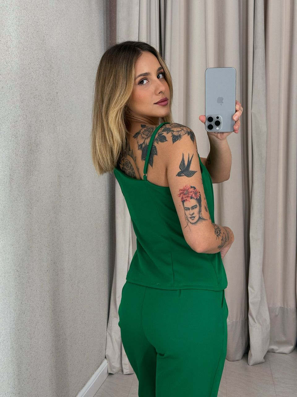 CONJUNTO SUZANA CALÇA VERDE