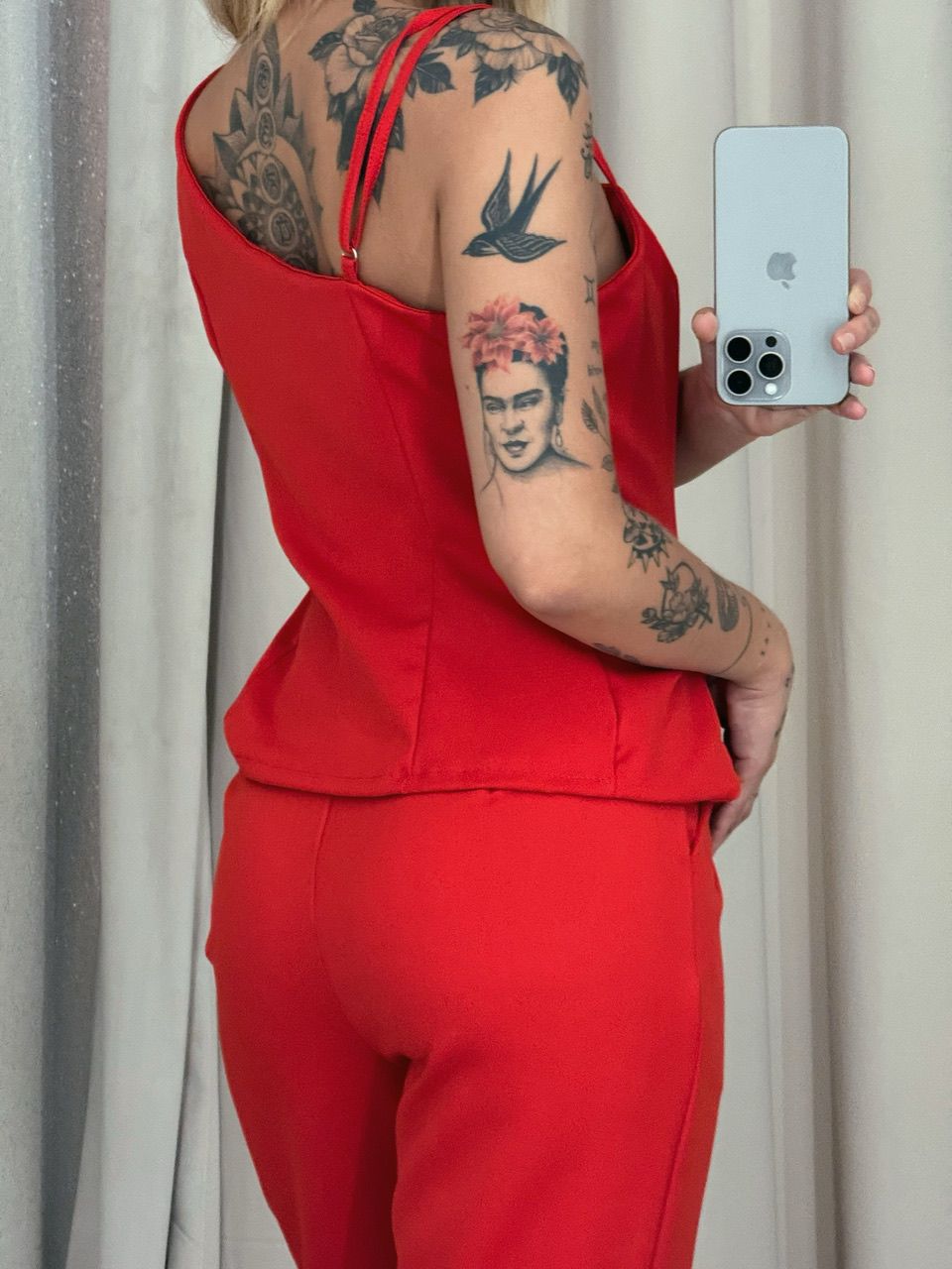 CONJUNTO SUZANA CALÇA VERMELHO