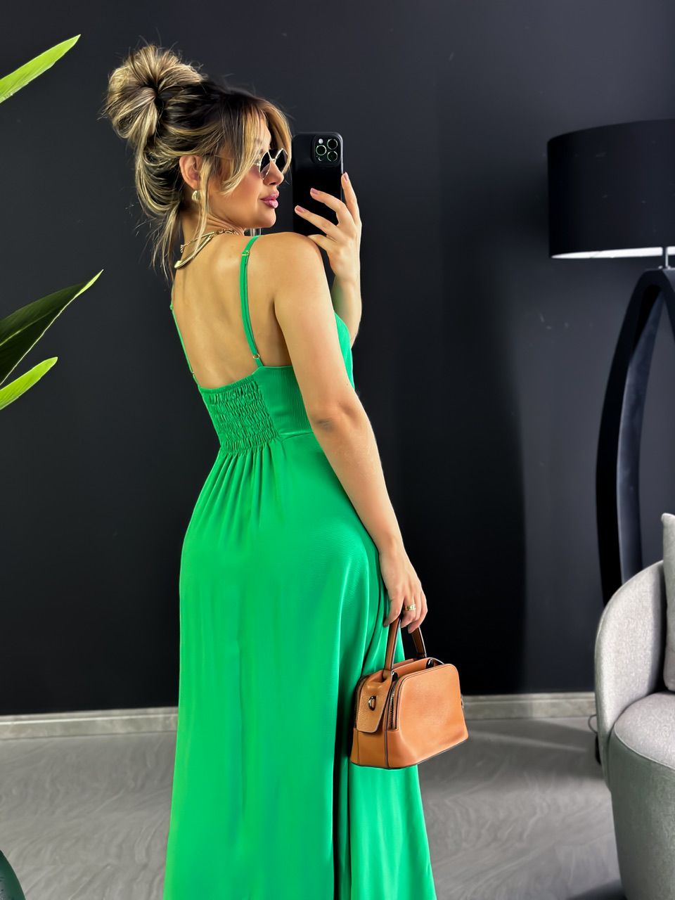 VESTIDO ANA CECÍLIA VERDE BANDEIRA