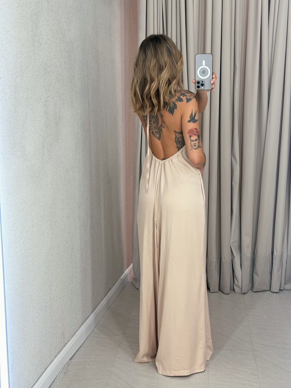 MACACÃO MIRIAM FRENTE ÚNICA NUDE