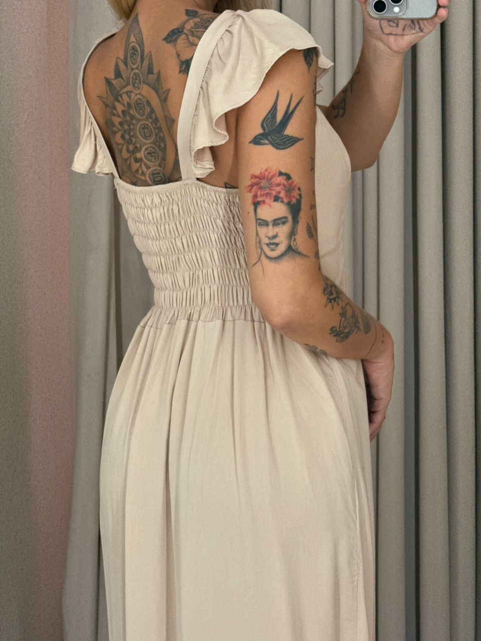 VESTIDO MARIA ALICE LASTEX NUDE