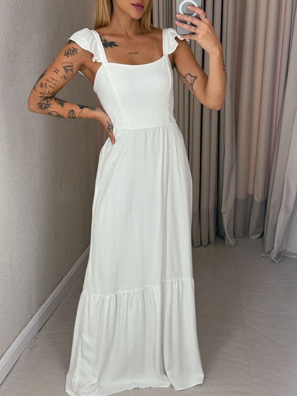 VESTIDO MARIA ALICE LASTEX OFF
