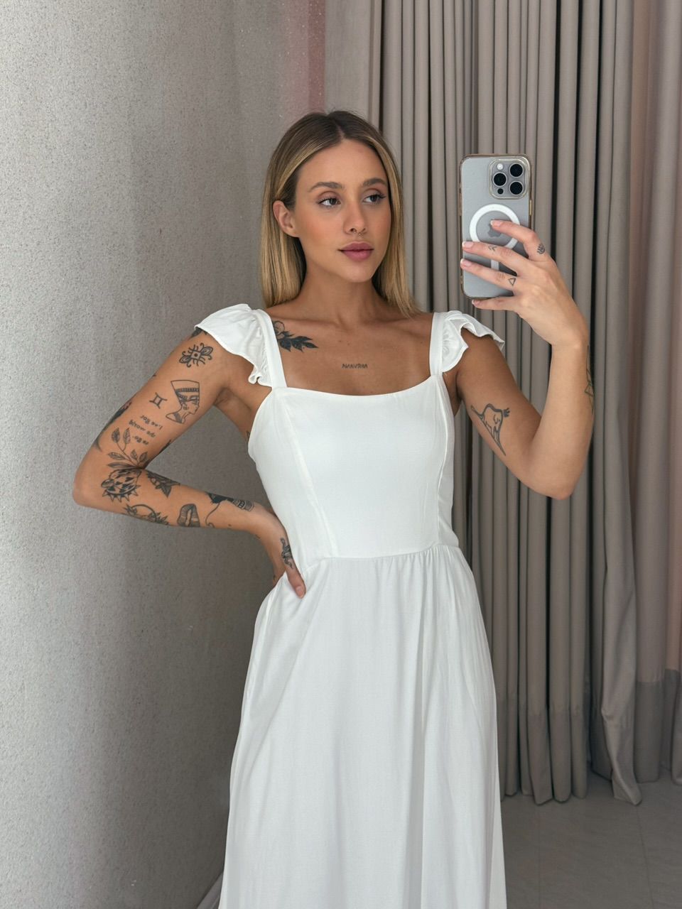 VESTIDO MARIA ALICE LASTEX OFF