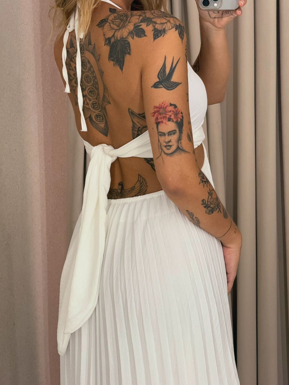 VESTIDO MADALENA PLISSADO off