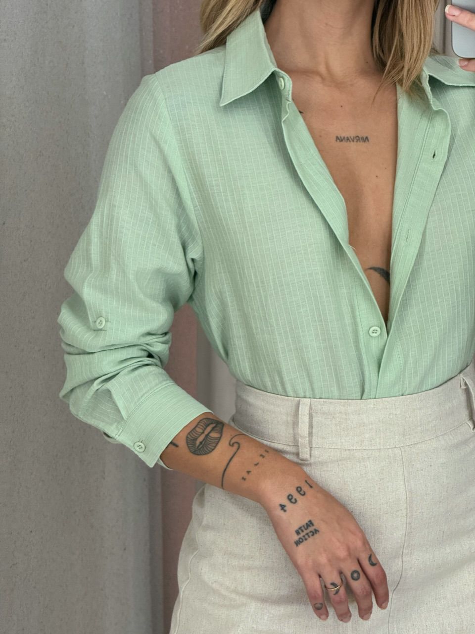 CAMISA ELIZABETH LISA VERDE