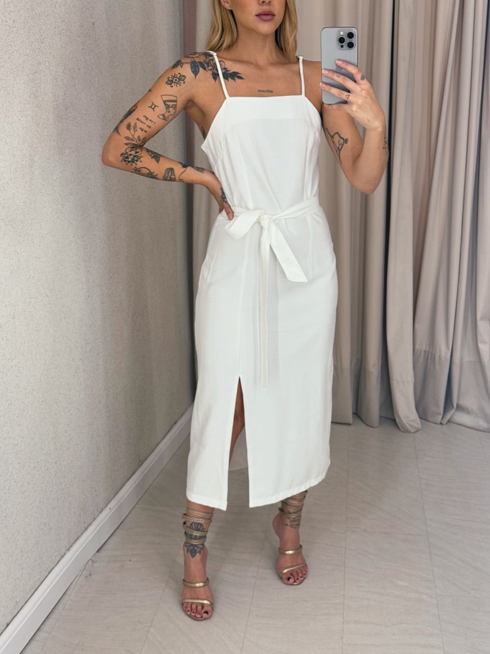 VESTIDO LUÍSE FENDA OFF