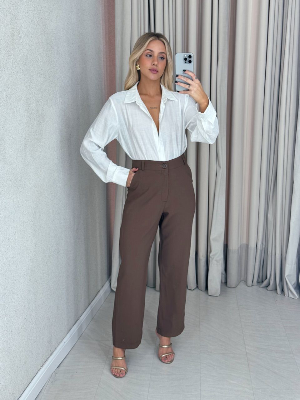 CALÇA LUARA BASIC Marrom