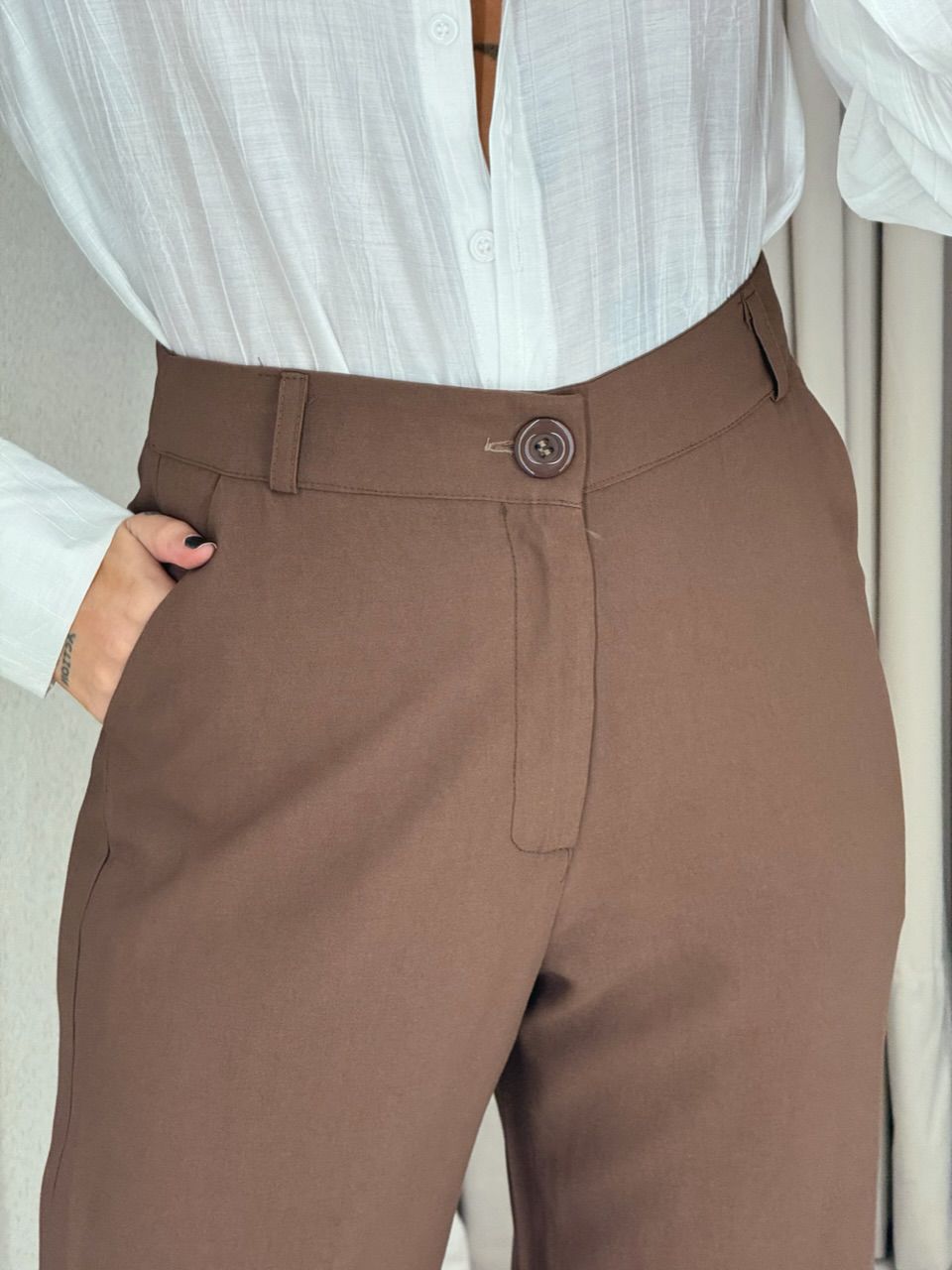 CALÇA LUARA BASIC Marrom