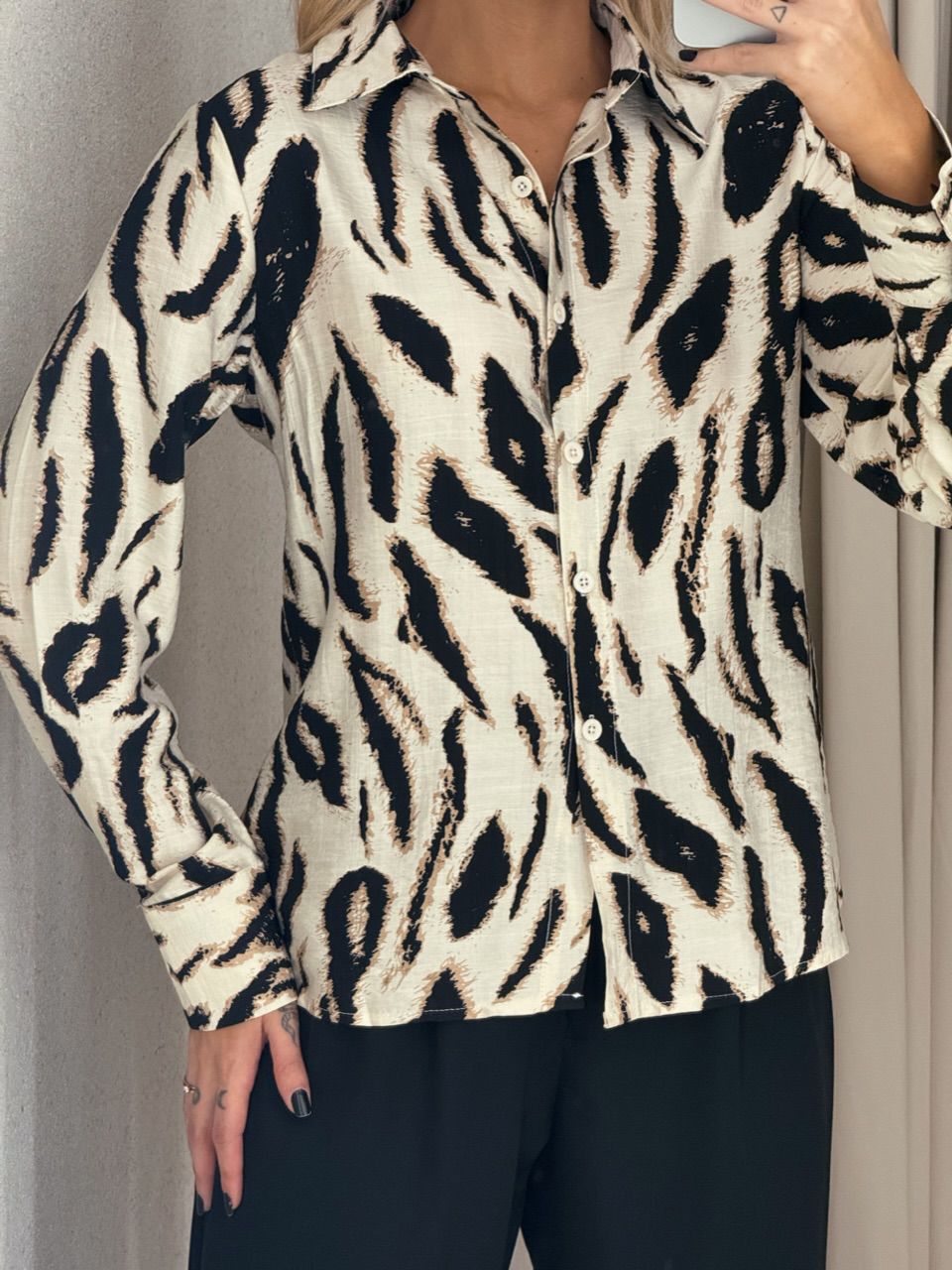 CAMISA BETANIA ANIMAL PRINT OFF
