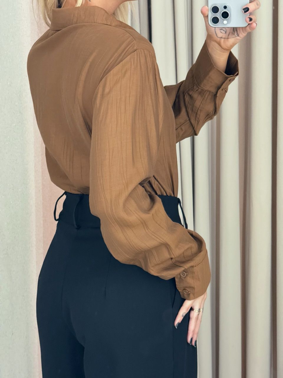 CAMISA JOSIANE LISA MARROM