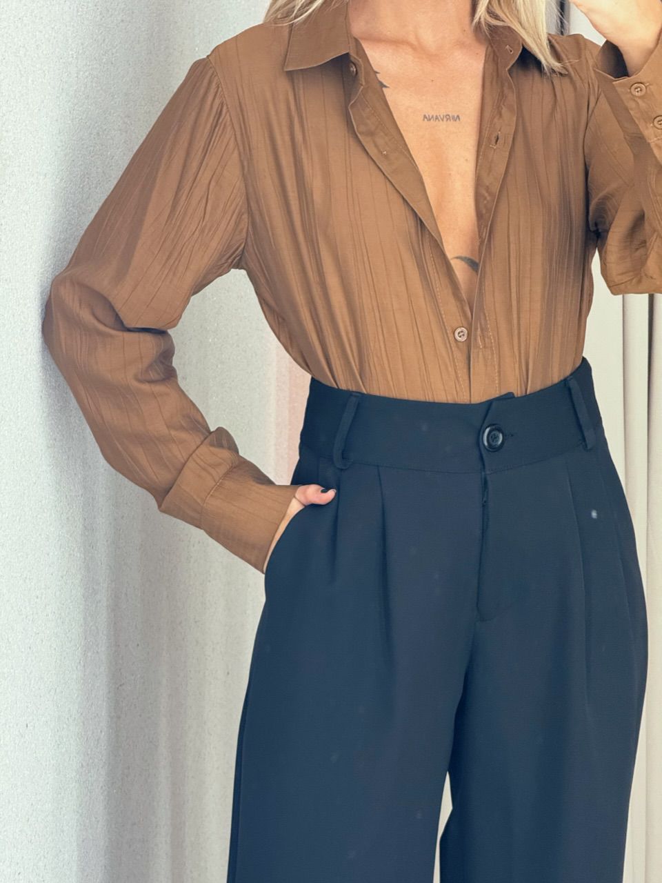 CAMISA JOSIANE LISA MARROM