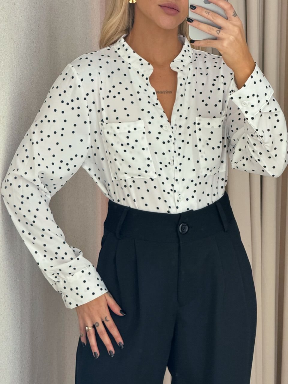 CAMISA NEUSA POÁ OFF