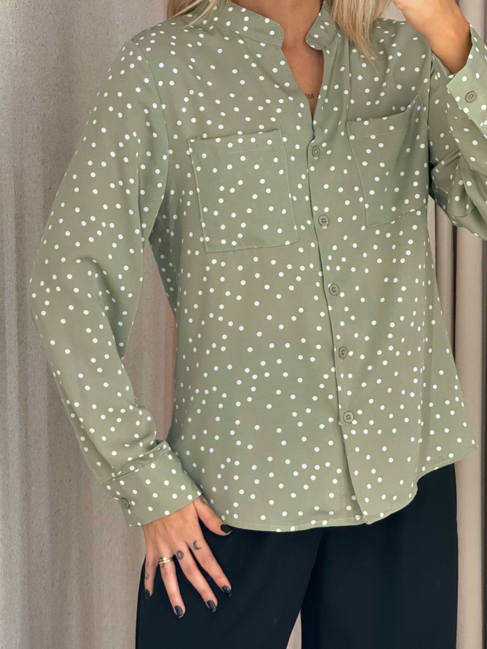 CAMISA NEUSA POÁ VERDE