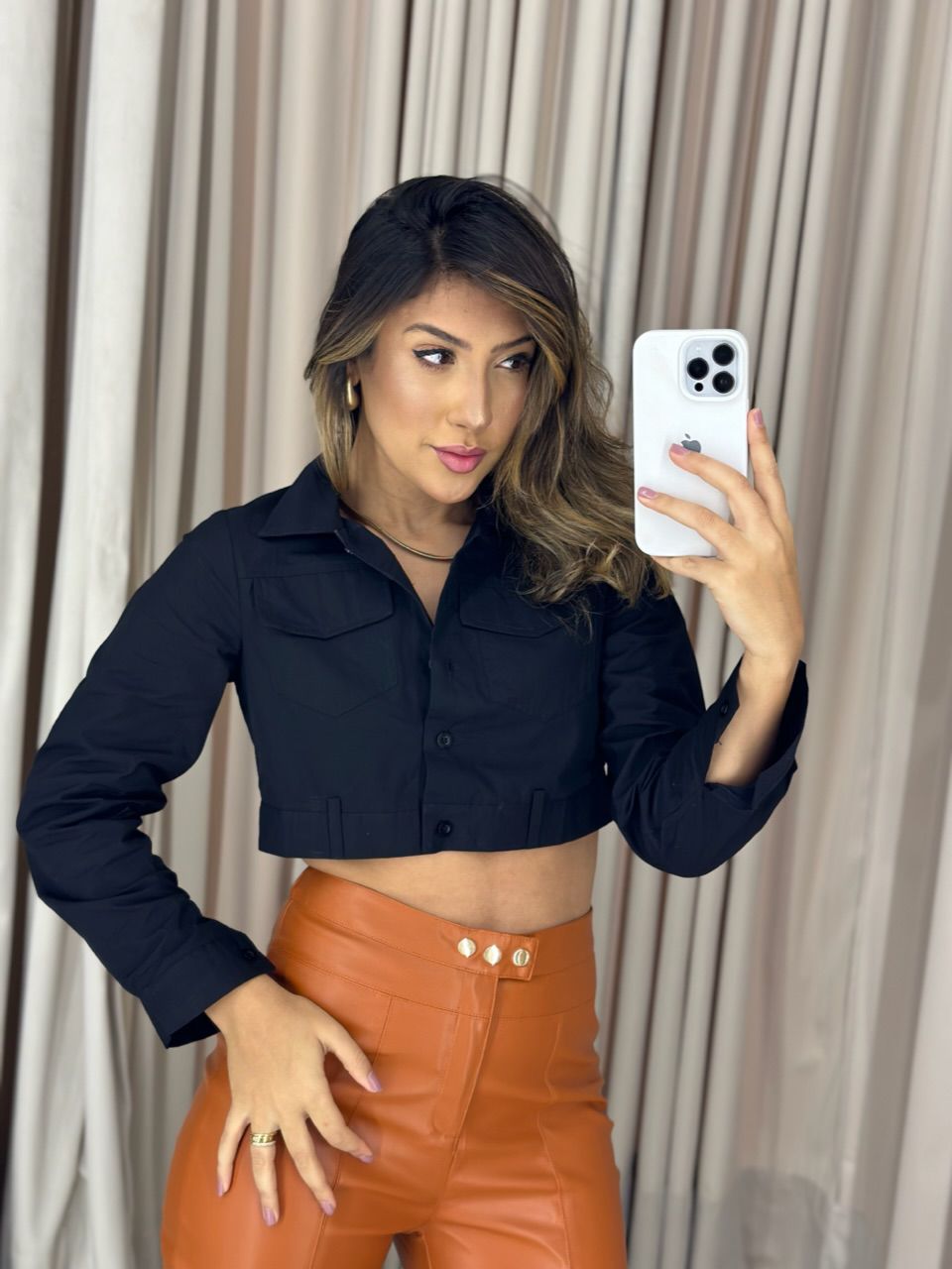 CALÇA AMANDA COURINO LARANJA