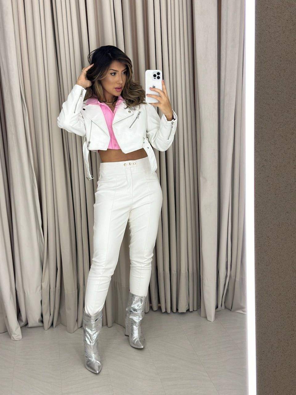 CAMISA CROPPED ANA ROSA