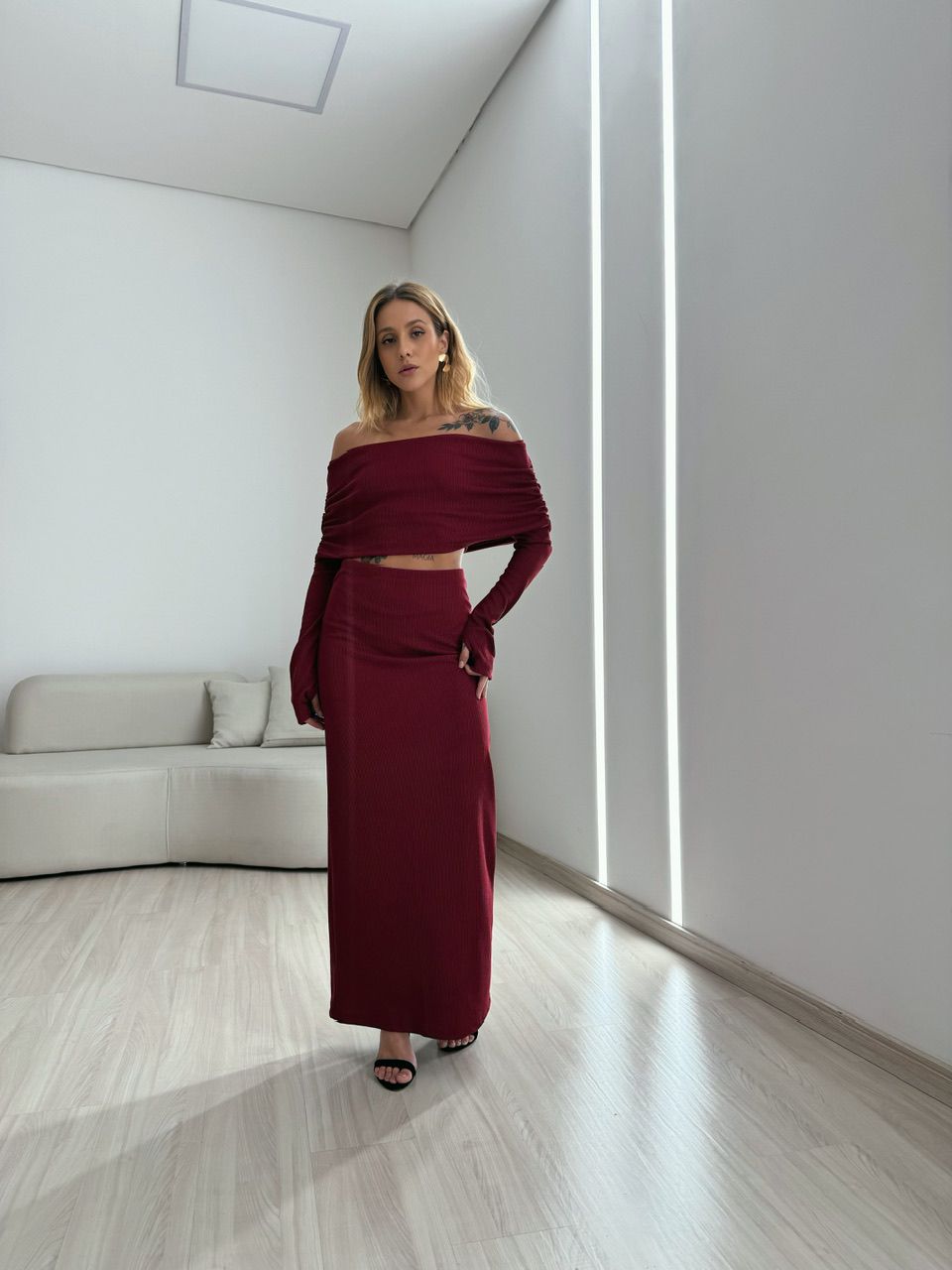 CONJUNTO ELIANA ANARRUGA CHERRY RED