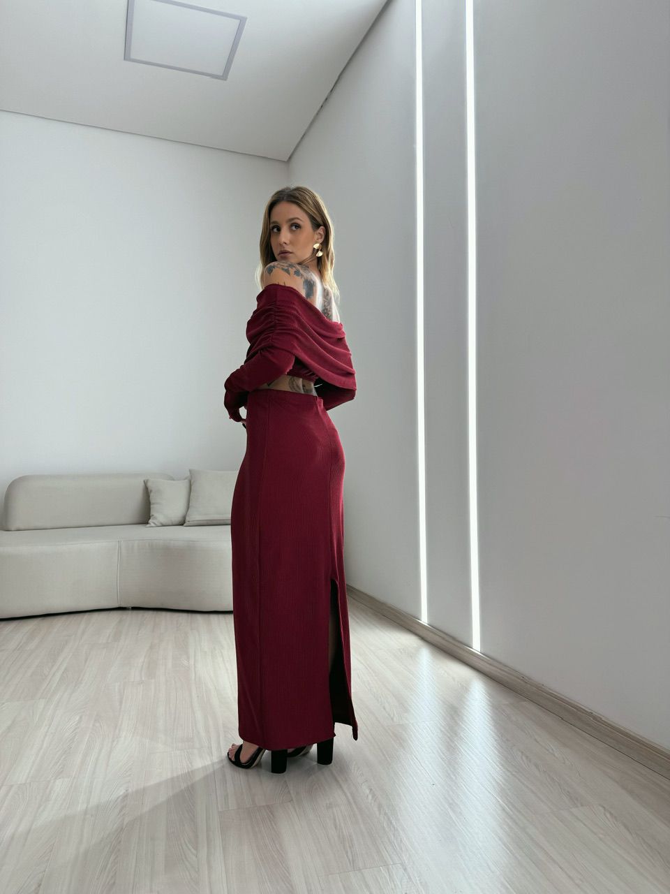 CONJUNTO ELIANA ANARRUGA CHERRY RED