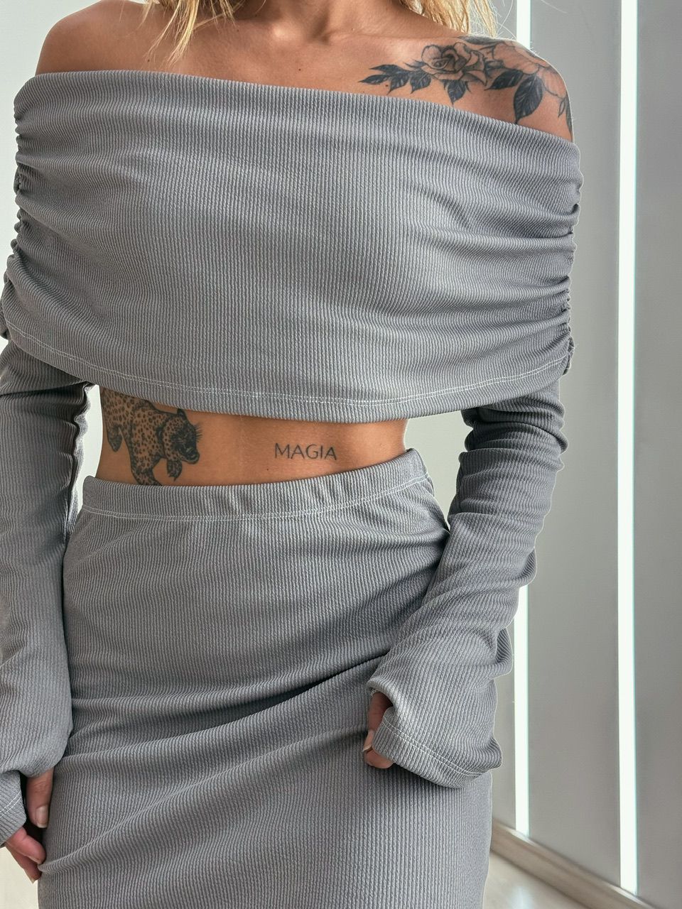 CONJUNTO ELIANA ANARRUGA CINZA