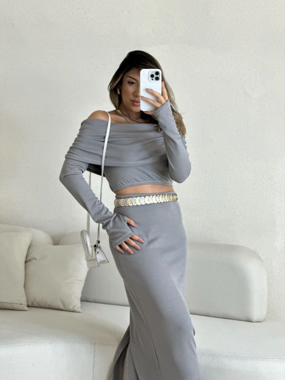 CONJUNTO ELIANA ANARRUGA CINZA
