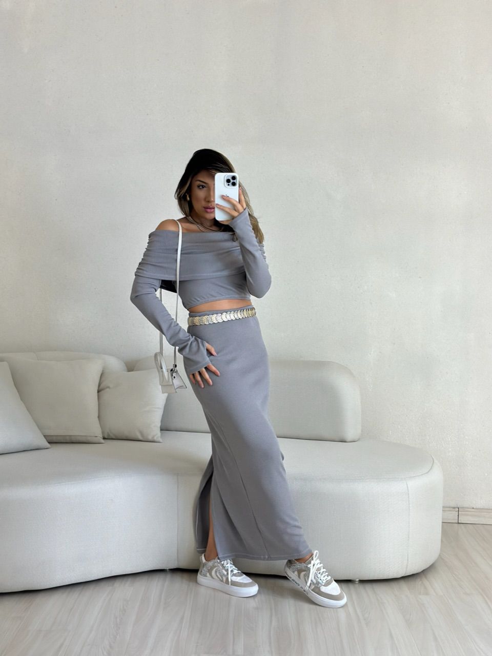 CONJUNTO ELIANA ANARRUGA CINZA