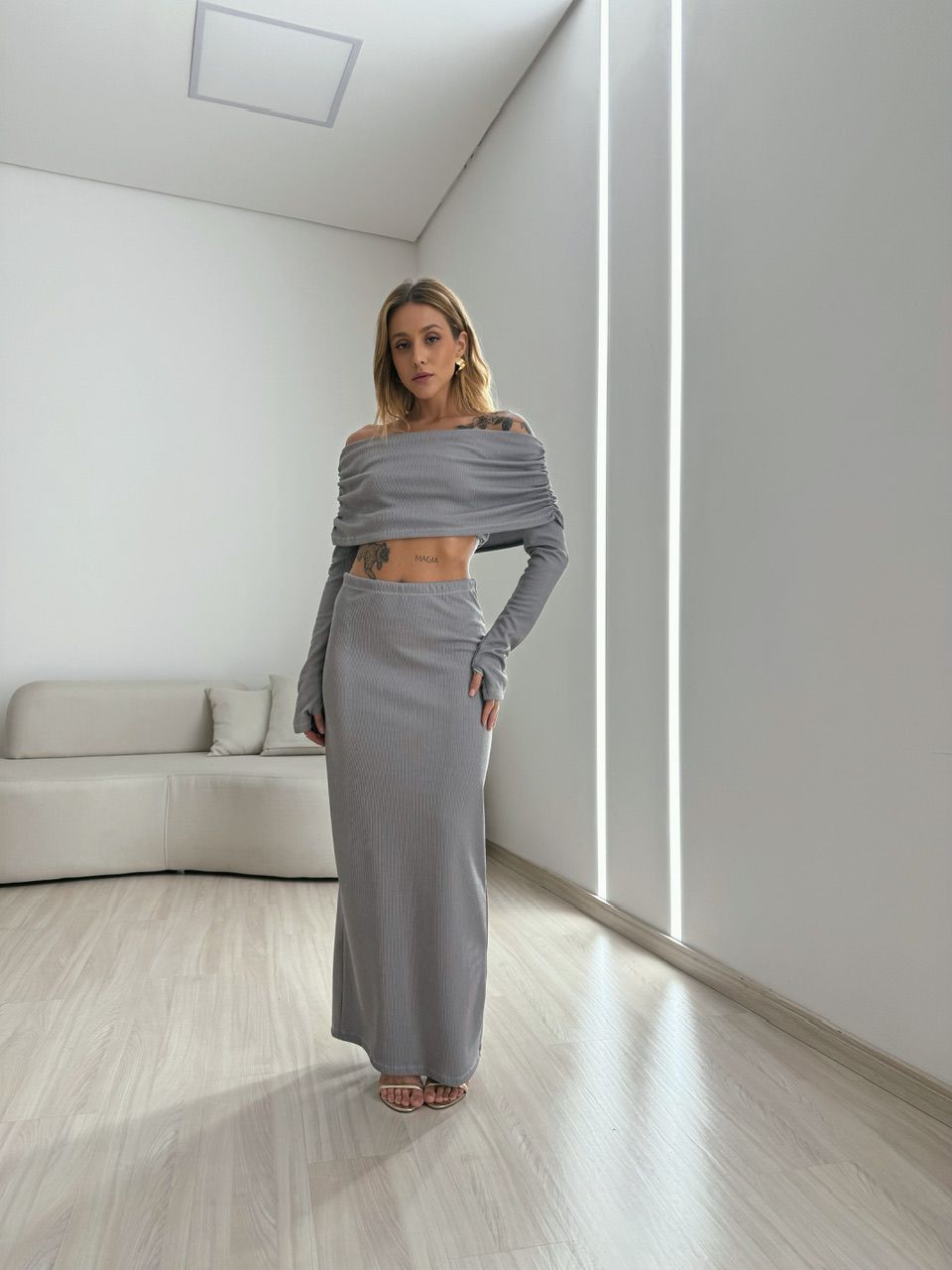 CONJUNTO ELIANA ANARRUGA CINZA