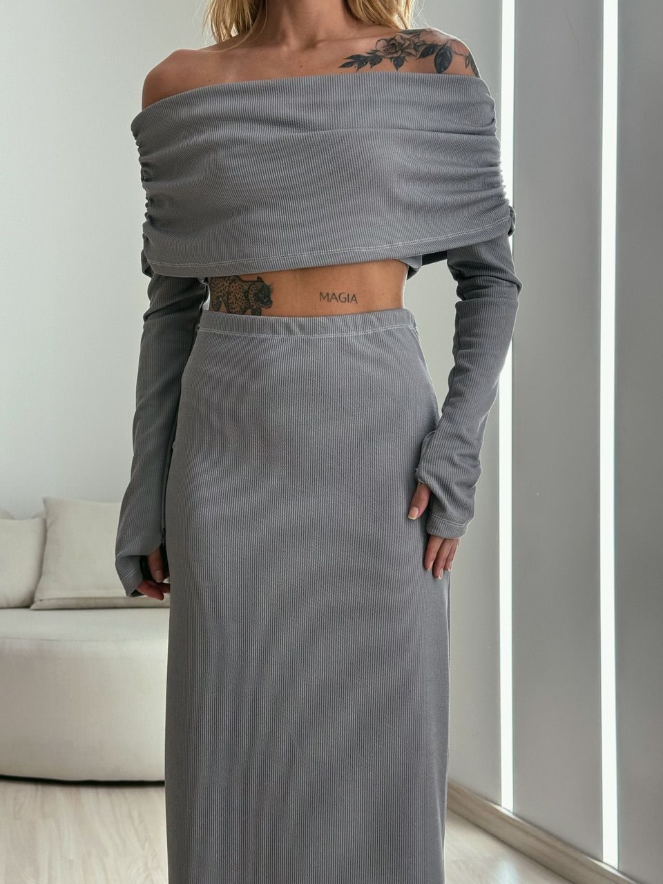 CONJUNTO ELIANA ANARRUGA CINZA