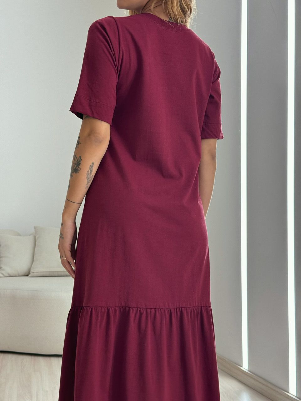 VESTIDO BASIC ONÇA CHERRY RED