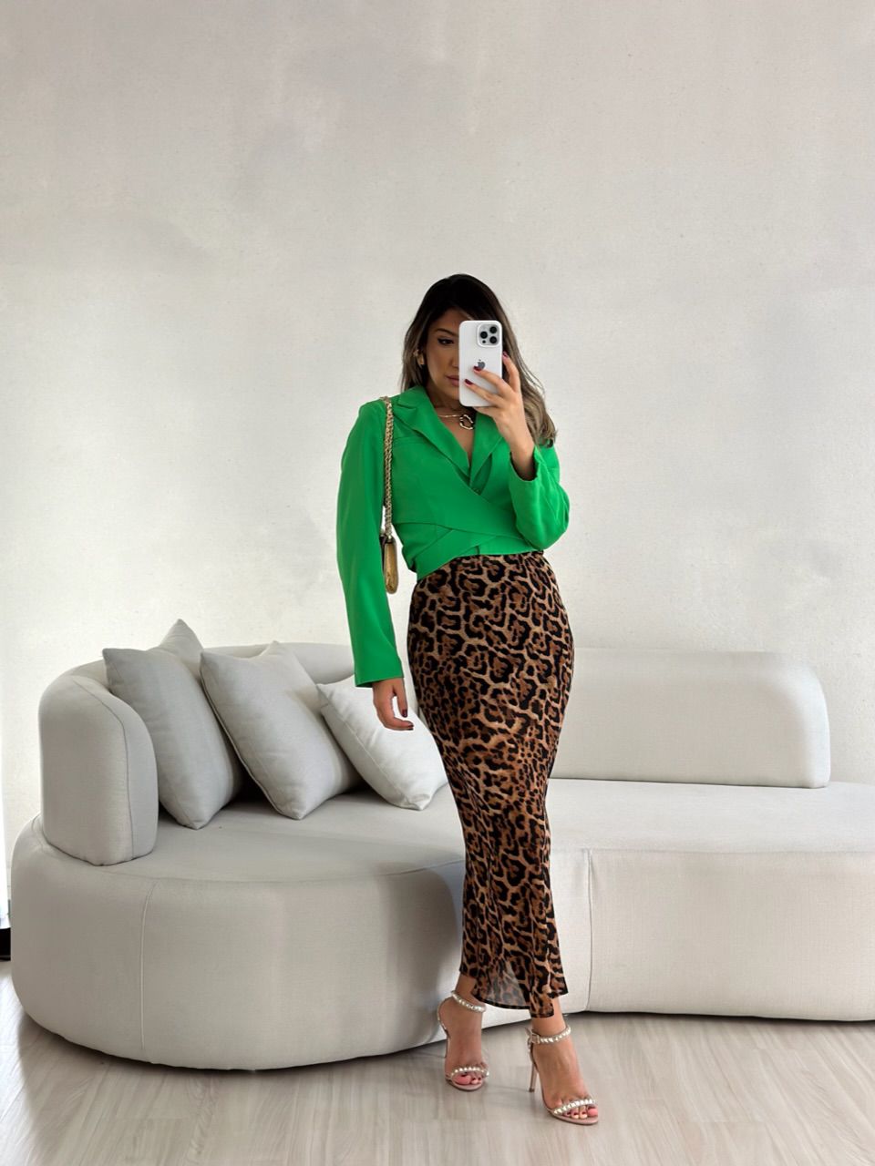 BLAZER CROPPED AMARRAÇÃO VERDE - 0053170014 - CAROLLA FERRARO