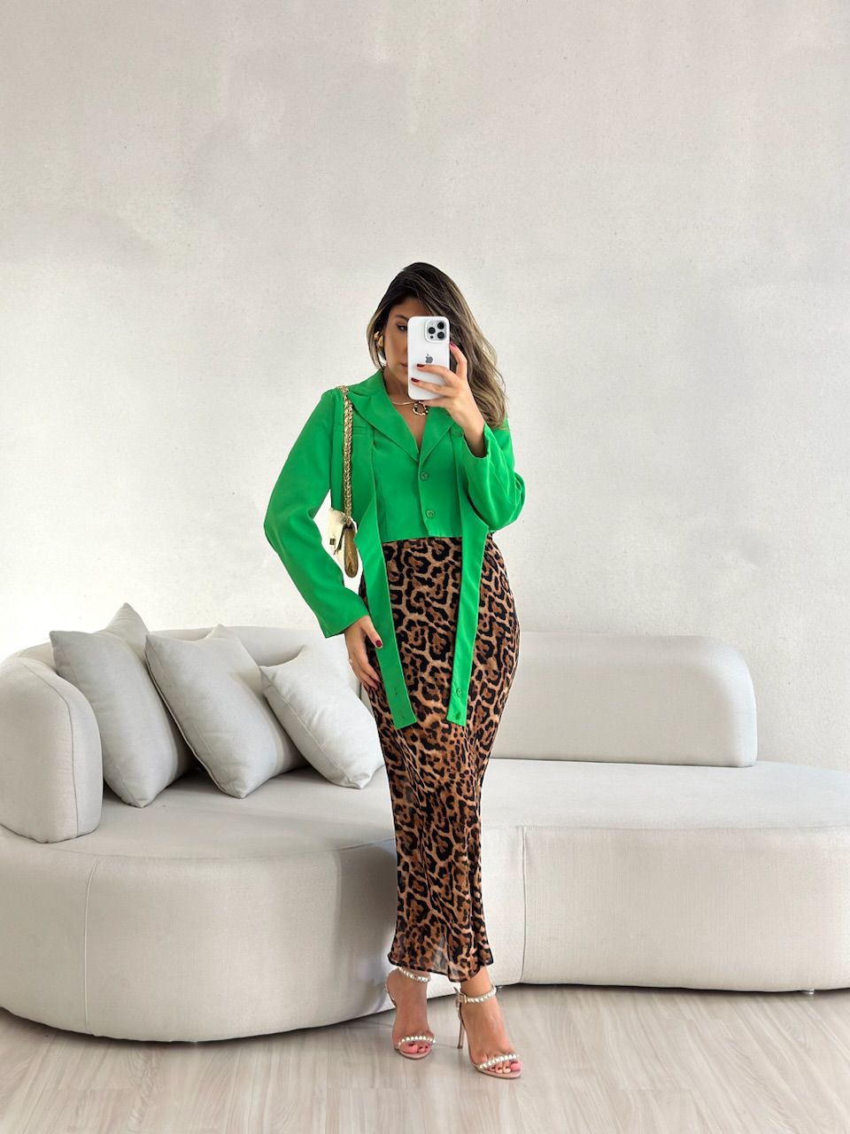 BLAZER CROPPED AMARRAÇÃO VERDE