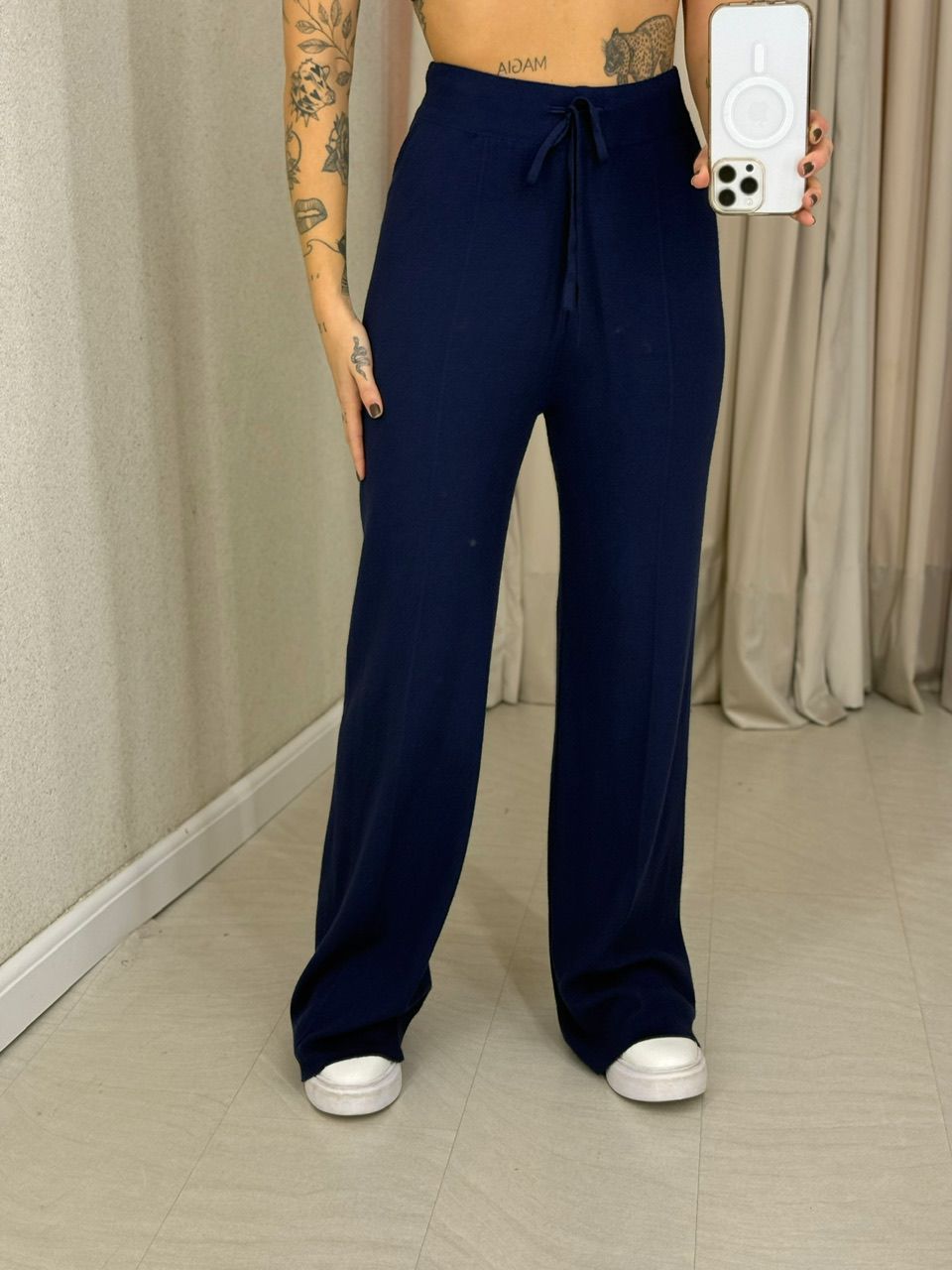 CONJUNTO GILDA TRICOT marinho