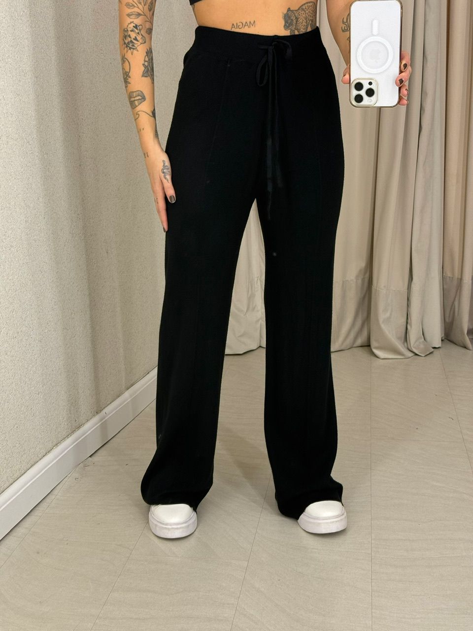 CONJUNTO GILDA TRICOT preto