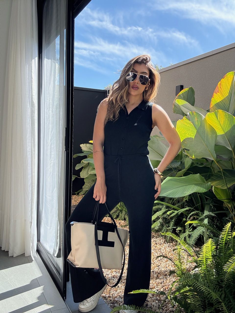 CONJUNTO GILDA TRICOT preto - 0065810032 - CAROLLA FERRARO