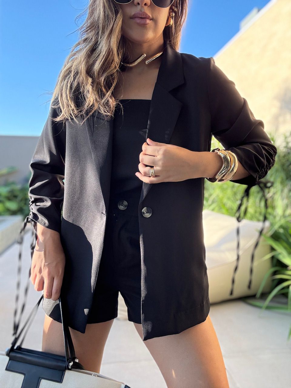 TRIJUNTO ANA CLAUDIA BLAZER PRETO