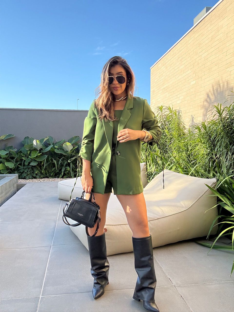 TRIJUNTO ANA CLAUDIA BLAZER VERDE - 0065860014 - CAROLLA FERRARO