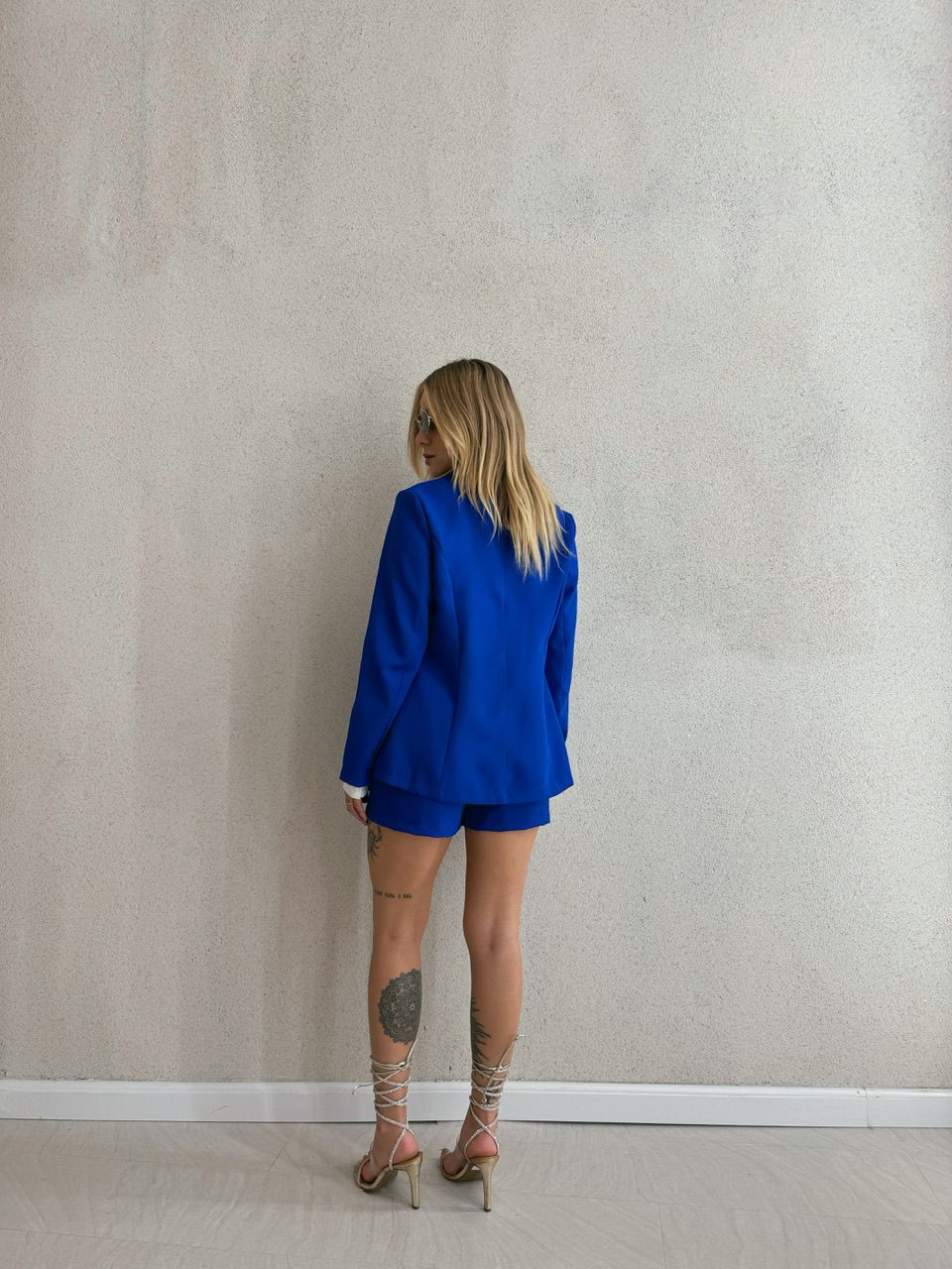 CONJUNTO AURORA SHORT SAIA AZUL