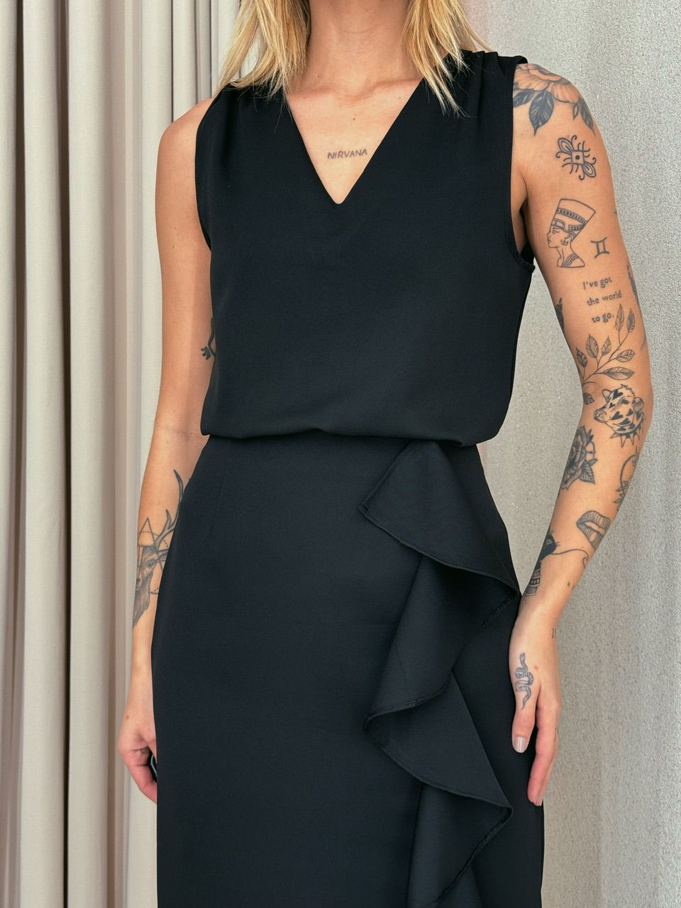 CONJUNTO LUIZA BABADO PRETO