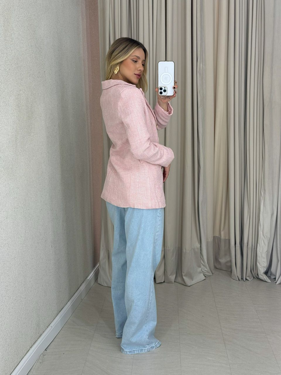 BLAZER MELINDA BOTÕES BABY PINK