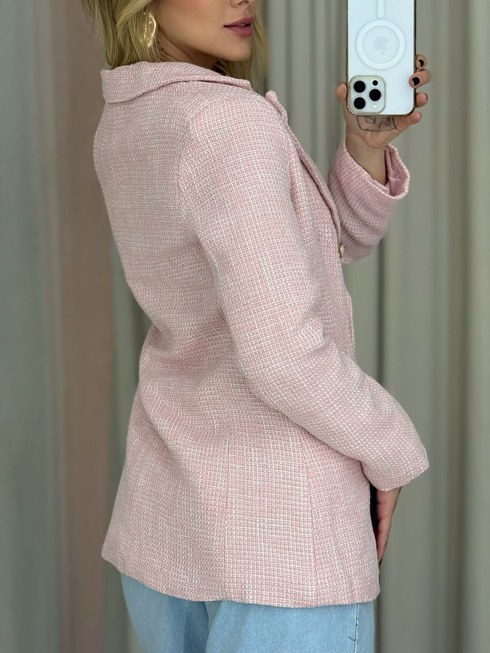 BLAZER MELINDA BOTÕES BABY PINK