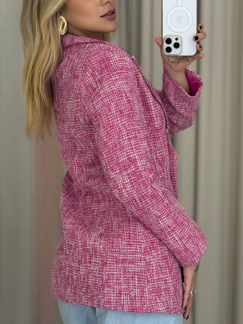 BLAZER MELINDA BOTÕES PINK