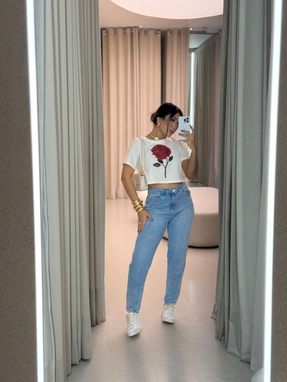 CALÇA LIDIA MOM JEANS CLARO