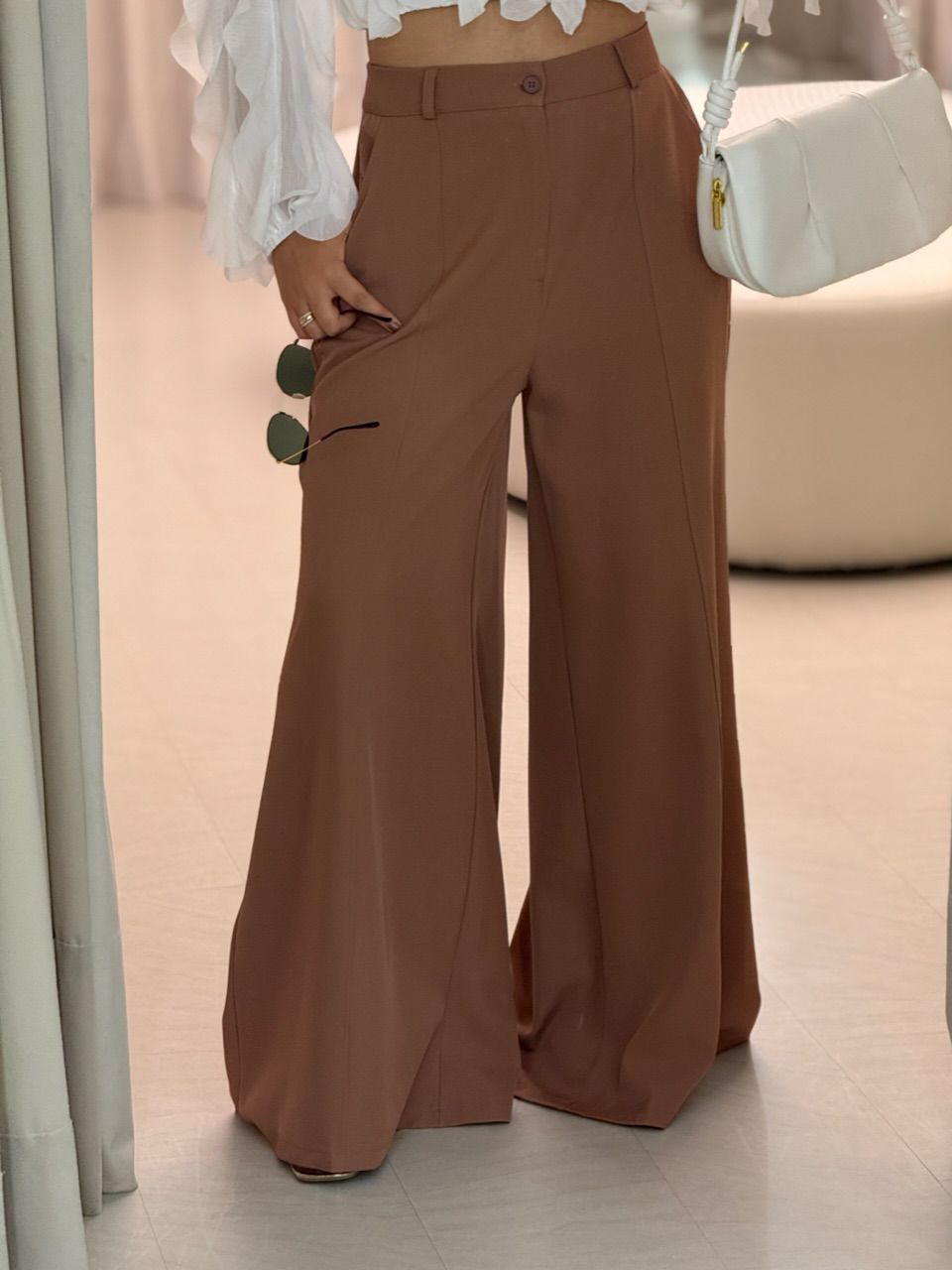 CALÇA MARAISA PANTALONA CAPUCCINO 
