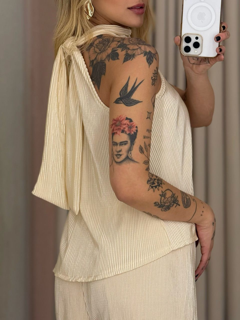 CONJUNTO ISABELLY PLISSADO AREIA